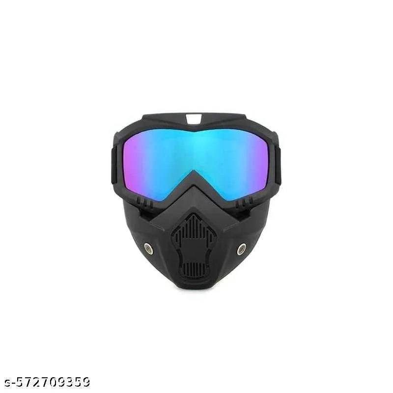 Motorcycle Goggle mask Anti Scratch UV Protective Face Mask, Bike Riding Goggles Mask with Detachable Face Mask |