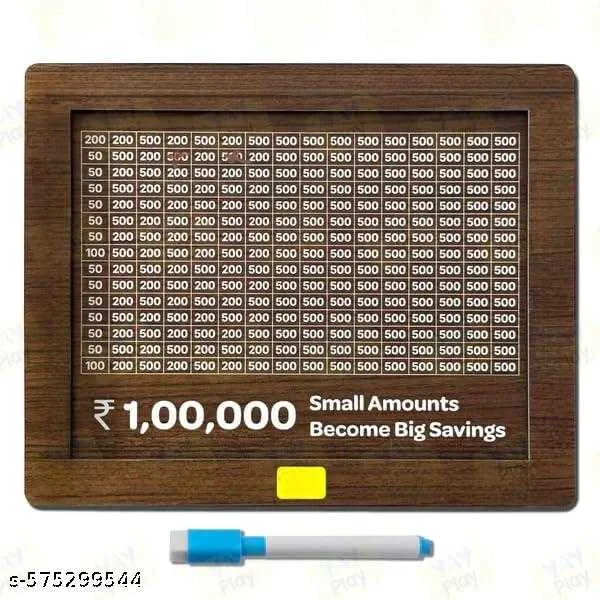 Money saving wooden box