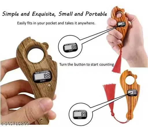 TALLY COUNTER | DIGITAL MALA , MANTRA , JAP COUNTER |DIGITAL FINGER | FINDU MALA COUNTER |ROTATING PRAYER BEEDS |( Multi Color)