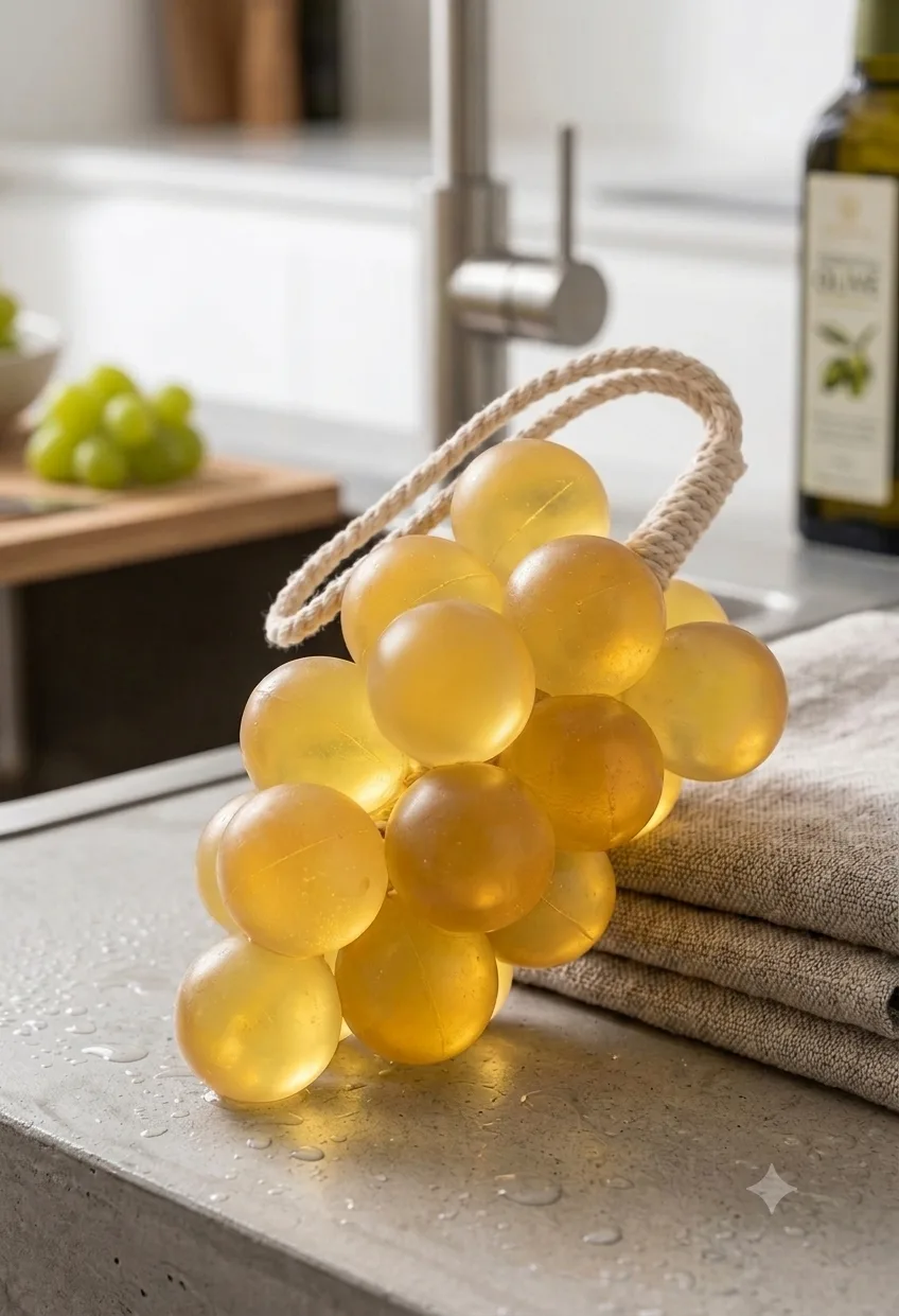 Handmade hanging Grapes Shape Soap(pack of 1)